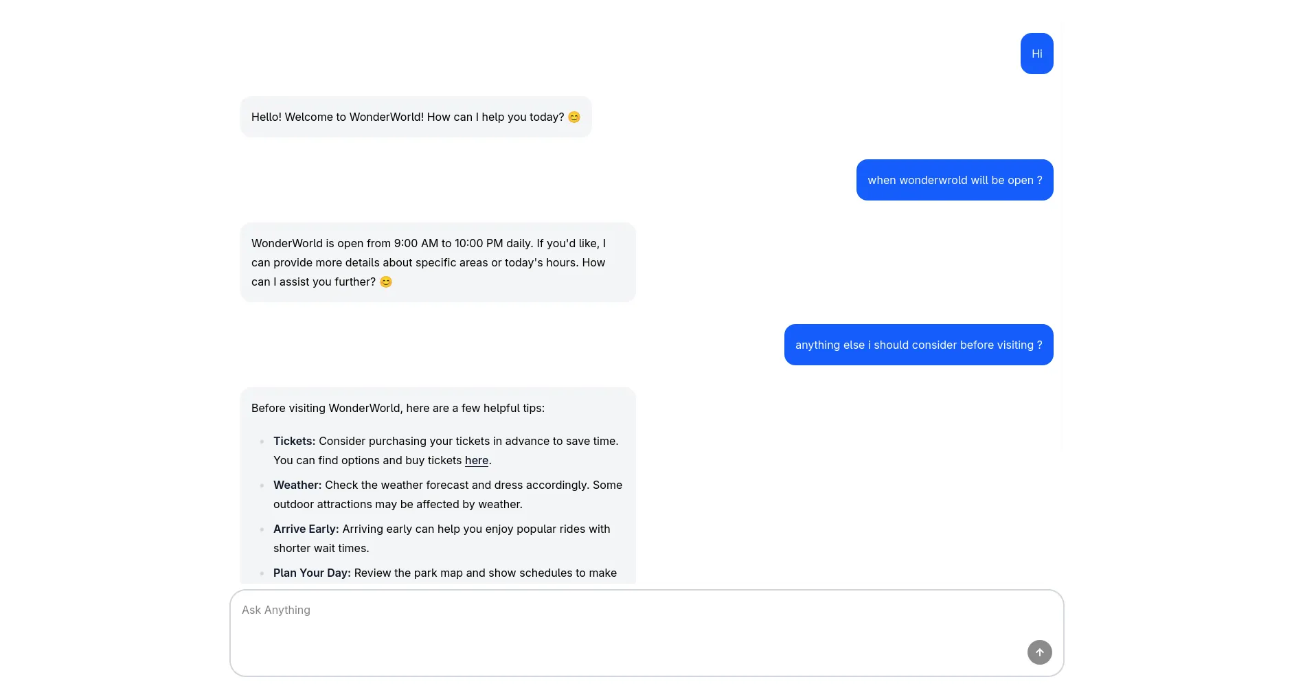 AI Bot Conversation Interface